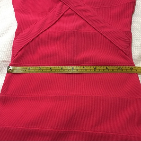 Double strapped pink bandage bodycon dress -small - Picture 8 of 9